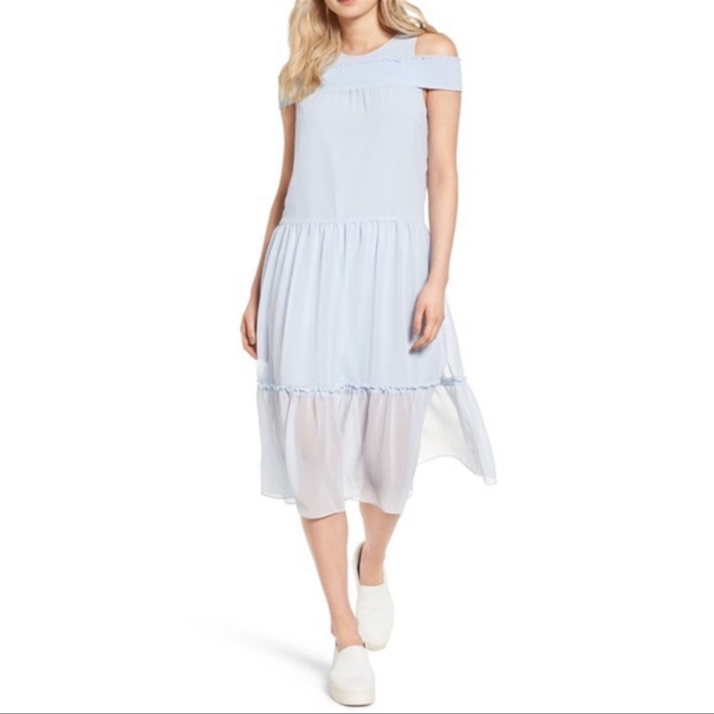 Off shoulder midi dress
